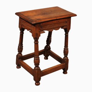 Early 17th Century Oak High Stool