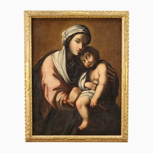 Italian Artist, Virgin with Child, 1720, Oil on Canvas