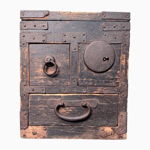Antique Japanese Storage Chest, 1860s