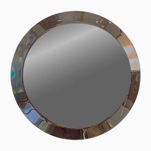 Round Wall Mirror by Pierangelo Gallotti for Gallotti & Radice, Italy, 1970s
