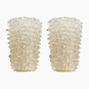 Italienische Wandleuchten aus Muranoglas von Simoeng, 2er Set