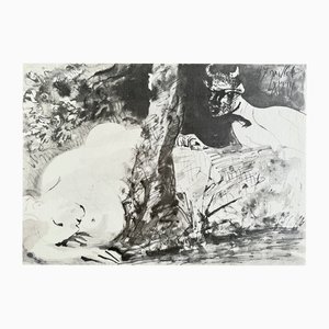 Pablo Picasso, Fauno e donna nuda, 1967, Litografia