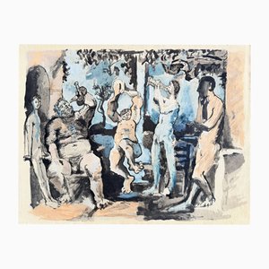 Pablo Picasso, Bacchanale, Nudes, 1967, Litografia