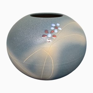 Vase à Fleurs Shigaraki Ikebana Vintage, Japon, 1970s