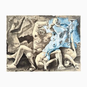 Pablo Picasso, Bacchanale, Nudes, 1967, Litografia