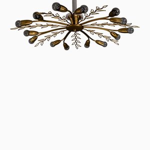 Deckenlampe von Rupert Nikoll, Wien, 1960er