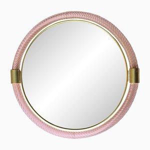 Round Torchon-Torciglione Murano Glass Mirror by Simoeng