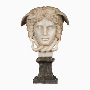 Medusa in Carrara Marble by Marco D'Urso