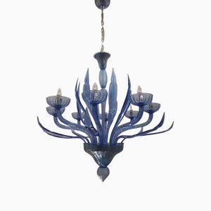 Italienischer Kronleuchter mit Blättern aus Muranoglas von Simoeng