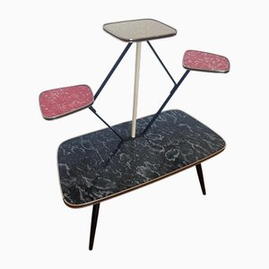 Pflanzenständer aus Holz & Metall, 1950er