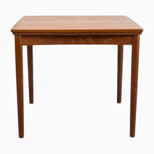 Mesa de comedor extensible de teca de Hundevad & Co., años 60
