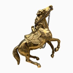 Large Brass Horse Figurine
