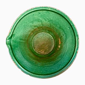 Antique French Tian Bowl in Green Glaze, 1890s