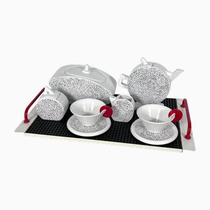 Ceramic Tea Service from MAS, Italy, 1980s, Set of 10