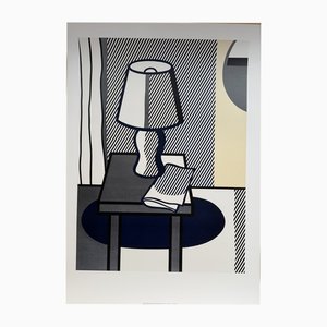 Roy Lichtenstein, Bodegón con lámpara de mesa, 1976, Impresión