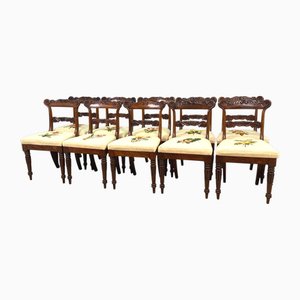 Regency Esszimmerstühle aus Palisander, 1825, 10 . Set