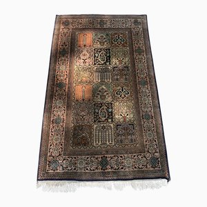 Vintage Handmade Persian Silk Qum Rug, 1960s