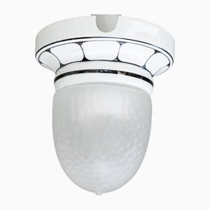 Bauhaus Deckenlampe aus Porzellan, Deutschland, 1920er