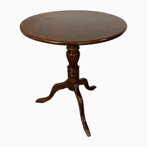 Antique George III Mahogany Circular Tilt Top Centre Table