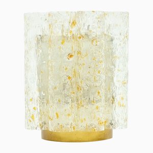 Mid-Century Wandlampe aus Eisglas von Doria Leuchten, Deutschland, 1960er