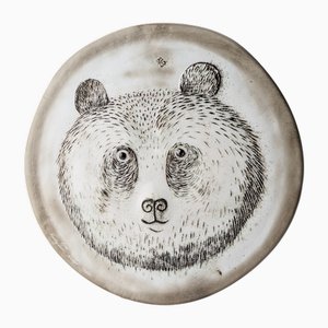 Assiette Panda en Céramique par Oiva Toikka pour Nuutajärvi, 1983
