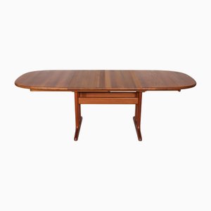 Mid-Century Extendable Dining Table in Teak from Glostrup, Denmark, 1960s