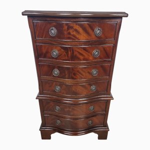 Commode à 6 Tiroirs Serpentine Vintage, 1950s