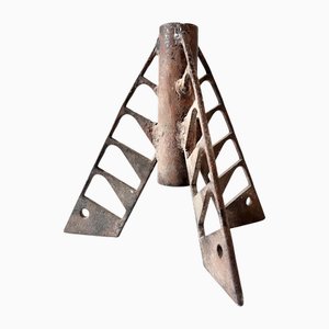 Antique Hand-Forged Iron Christmas Tree Stand, 19th Century