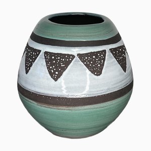 Mid-Century Modern German Ceramic Vase from Strehla Keramik
