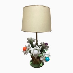 Tischlampe aus Glas & Messing von Banci Firenze, 1970er