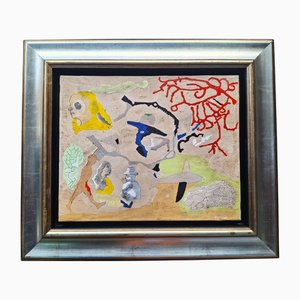 Jorge Castillo, Komposition, Acryl auf Leinwand, 1985