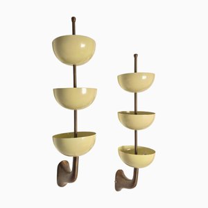 Mid-Century Wall Lamps from Stilnovo, 1980s, Set of 2