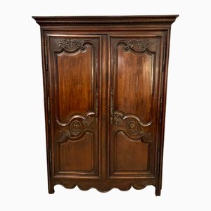 Antique Late 17th Century French Provincial Oak Armoire, 1680s
