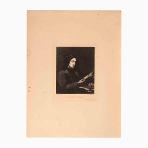 Fernand Desmoulin after Ribot, Les Titres de Famille, Etching, 1890s