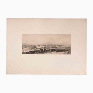 Auguste Raffet, Vue du Port de Sébastopol, Lithograph, 1841