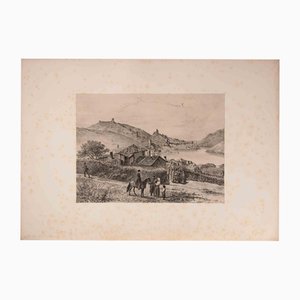 Auguste Raffet, Vue de Balaklava, Lithograph, 1841