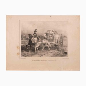 Auguste Raffet, Ô Hussard ! Tes pièges Sont Connus, Lithograph, 1830s