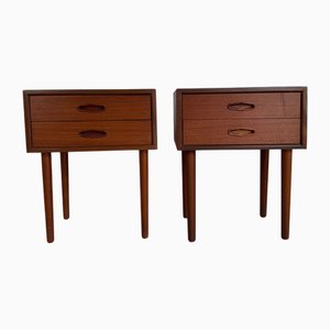 Comodini in teak, Danimarca, anni '60, set di 2