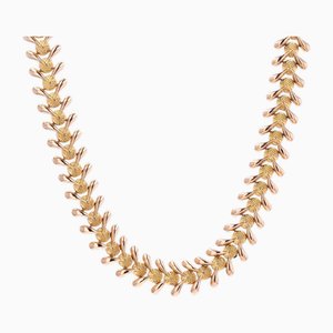 18 Karat Rose Gold Articulated Necklace, 1960s