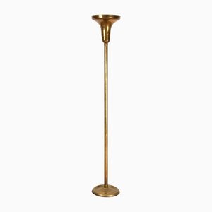 Italian Art Deco Brass Floor Lamp, 1940s
