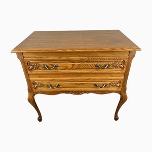 Vintage French Chest of Drawers in Oak