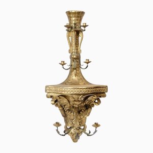 Wall Corner Candlesticks, 1870, Set of 2