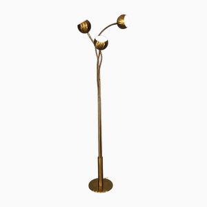 Brass Floor Lamp with Flexible Arms, 1970s