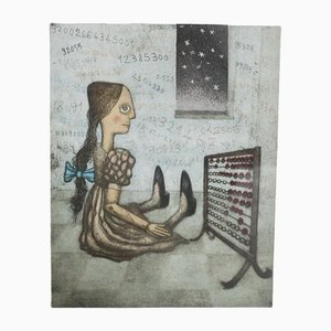 Enrico Benaglia, Figure, 1970, Lithograph