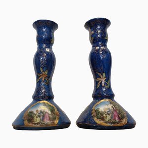 Bougeoirs en Porcelaine, Chine, 1950s, Set de 2