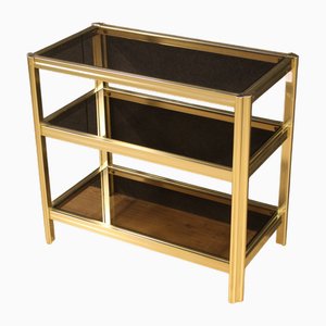 Mesa auxiliar de metal dorado, 1980