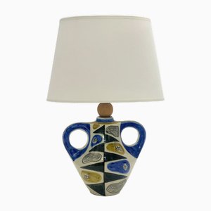 Gemusterte Keramiklampe, 1950er