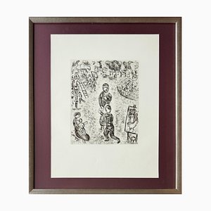 Marc Chagall, Le Retour de l'Enfant Prodigue, 1981, Aquatint Etching, Framed