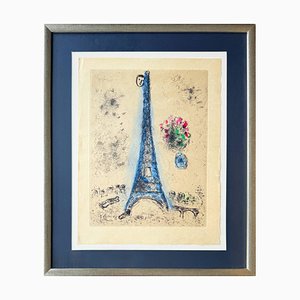 Marc Chagall, Celui qui dit les choses sans rien dire, Planche I, 1976, Aquatint Etching, Framed