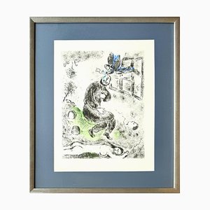 Marc Chagall, Celui qui dit les chooses sans rien dire, Planche XII with Nude, 1976, Aquatinta Radierung, gerahmt